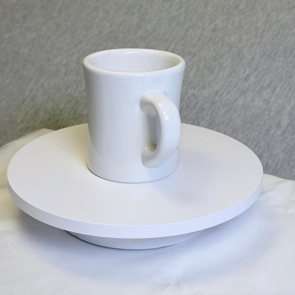 Tuxton White Ceramic Coffee Mug Diner Style Heavy Duty Vitrified China M30 - Picture 4 of 6